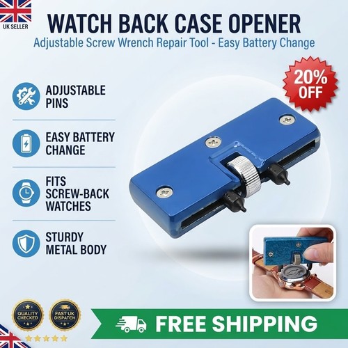 Watch back case opener screw - watch,