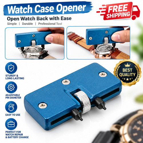Watch back case opener screw - back,